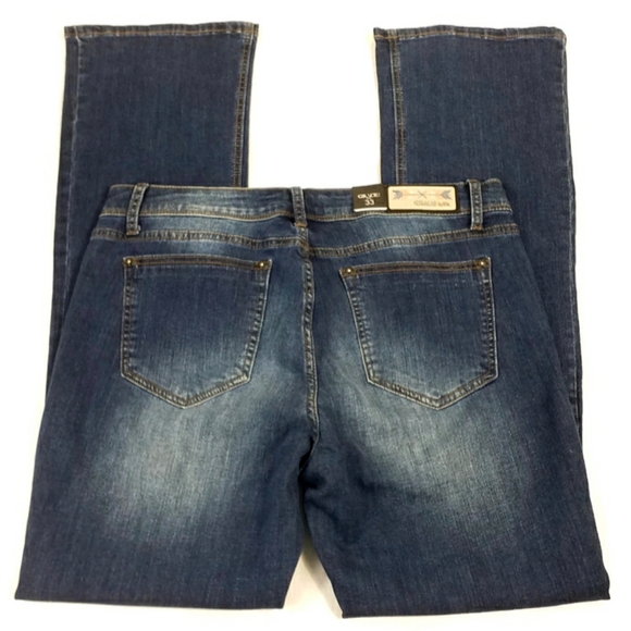 Grace In LA Dark Wash Mid-Rise Easy Fit Bootcut Denim Jeans Womens Size 33 - Picture 4 of 12